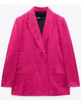 Comprar Blazer Animal Print Saco Rosa Zara Talle S