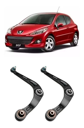 Par Bandeja Balança C/pivô Peugeot 207 2012 2013 2014