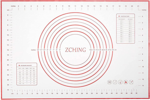 Zching Medición De Repostería De Silicona Antideslizante Par