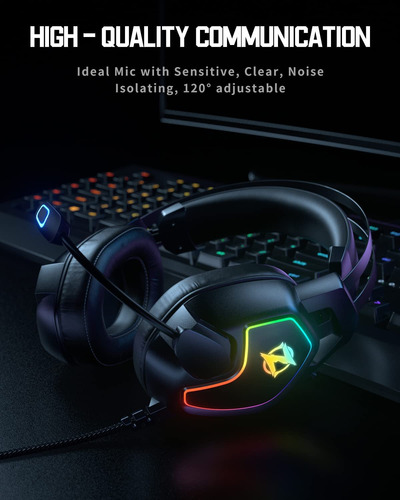Gaming Headset For Xbox One Series X/s Ps5, Ps4, Pc Switch