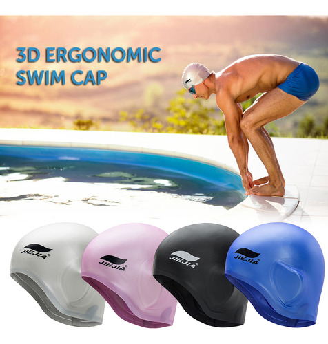 Gorro De Natación De Silicona Ergonómico 3d Con Forma De Ore