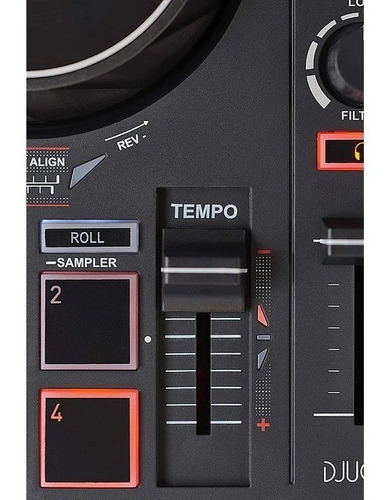 Controlador DJ Hercules DJControl Inpulse 200 negro de 4 canales