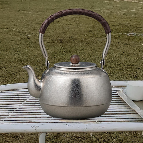 Chaleira De Acampamento Pote Água Portátil 1500ml De Prata