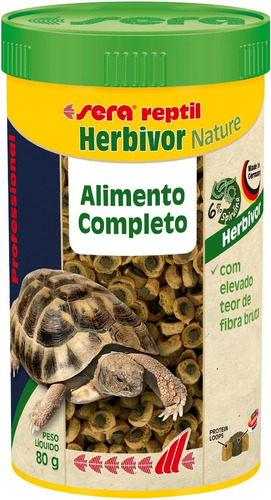 Racao Sera Reptil Professional Herbivor Nature 80g