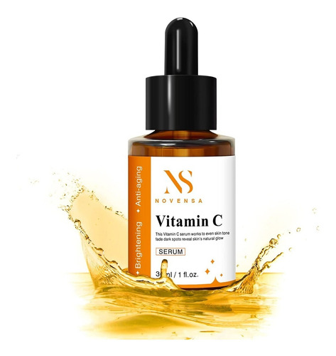 Suero Facial Vitamina C Al 15% + Ácido Hialurónico Novensa