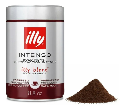 Café Molido Illy Espresso Intenso Bold Roast Arábico 250g