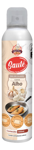 Spray Antiaderente Culinário Sabor Alho 300ml - Sauté