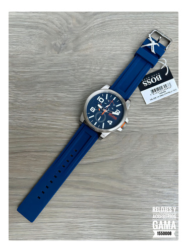 Relógio Hugo Boss 1550008 Cor da pulseira: azul, cor da moldura, prata, cor de fundo, azul