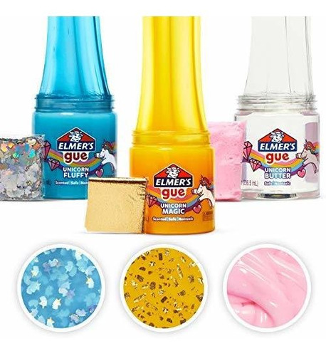 Elmer S Gue Premade Slime, Unicorn Dream Slime Kit, Incluye 