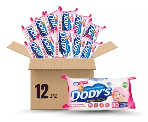 Toallitas Húmedas para Bebé Dody's Dermoactive Rosa 80 Toallitas