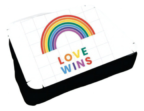 Almofada Bandeja Notebook Laptop Personalizado Love Wins