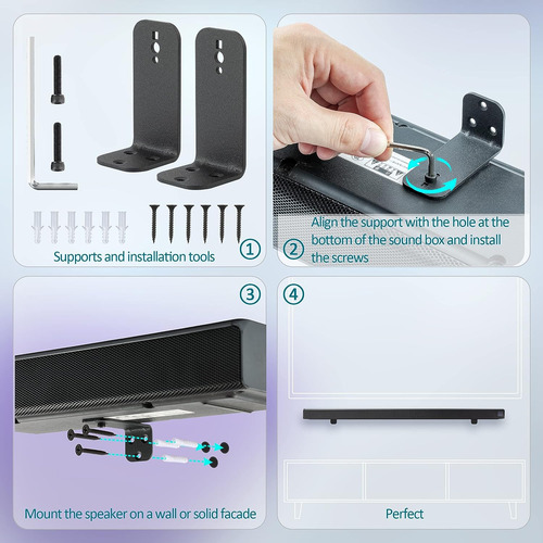 Soporte De Pared Wabracket Para Samsung Hw-q900a/a650, Stur