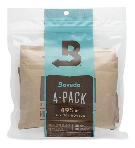 Boveda Contains (4) 49% 70g Boveda Pack Paquete Individual