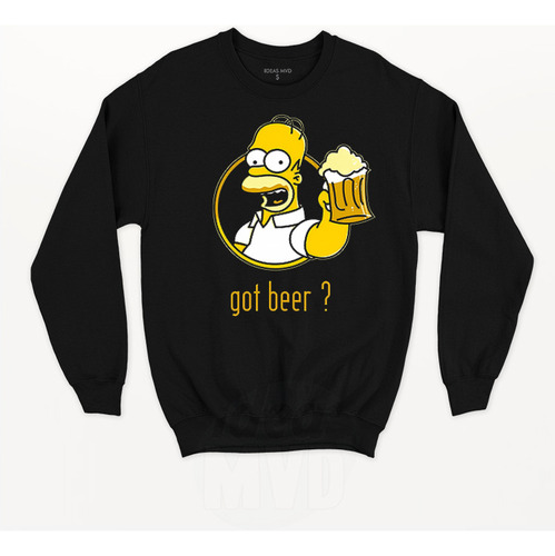 Buzo Homero Simpson Got Beer (negro:) Ideas Mvd