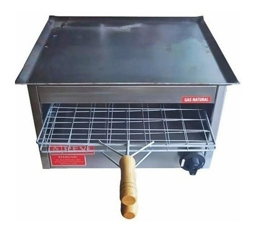 Carlitero Tostador Simple Con Plancha Pevi Acero Inox