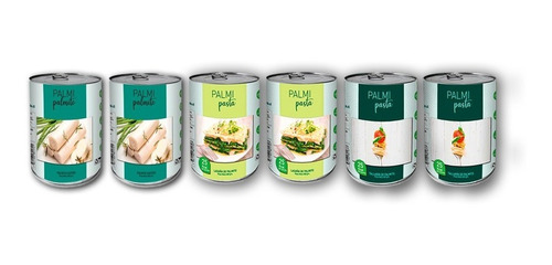 Pack 6 Latas - Mix Palmipasta 400g (tallarín/lasaña/palmito)