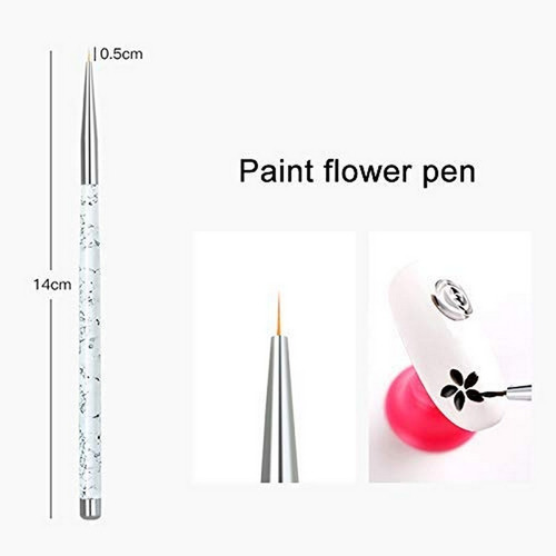 Set 3 Pinceles Liners Para Nail Art Deco Uñas