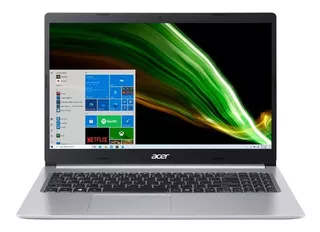 Notebook Acer Aspire 5 A515-54 prata 15.6", Intel Core i3 10110U 4GB de RAM 256GB SSD, Intel UHD Graphics 620 1920x1080px Windows 10