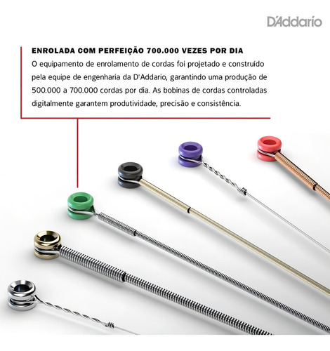 Cuerda de guitarra D'addario Phosphor Bronze Ej24 0.13 de acero