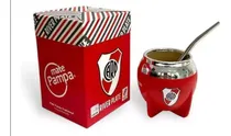 Comprar Mate Pampa Boca Cerrada De River Plata + Bombilla