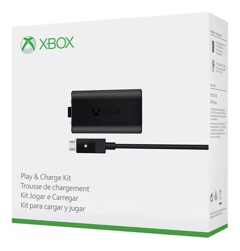 Kit Play And Charge Bateria E Cabo Para Controles Xbox One