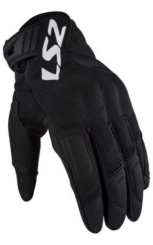 Guantes de moto Silva Ls2, ventilados, protección para moteros, color negro, talla XL/GG