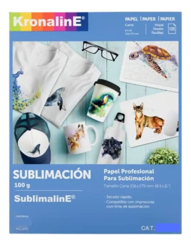 250 Hojas Papel Sublimacion Kronaline A3 Tabloide Sublimar C