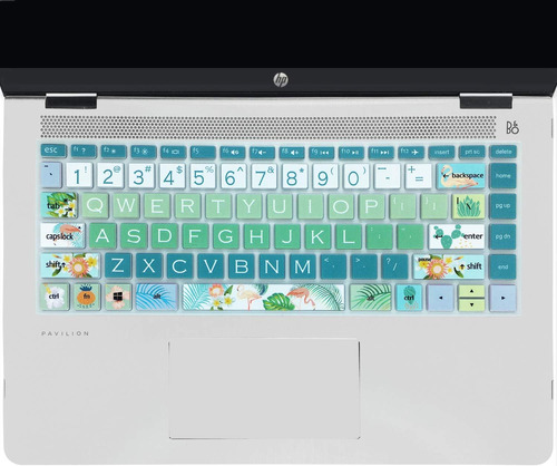 Protector De Teclado Diseno Floral Para Hp Pavilion