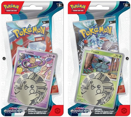 Pokemon Paradox Rift Tcg Scarlet & Violet - Moneda Pikachu Pokémon Inglés