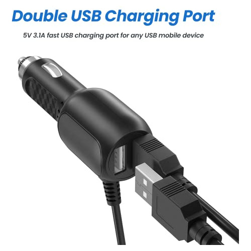Cargador De Coche Xwartre De 12 V Con Puertos Usb Duales De