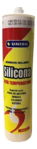 Silicona Alta Temperatura Rojo 280g Unisil Ft