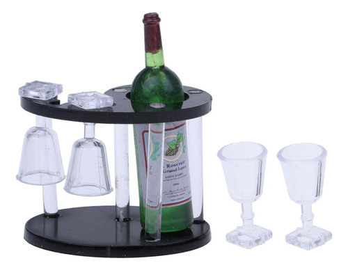 Estante Para Botellas De Champán En Miniatura 1:12 Doll\'s H