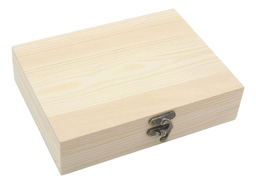 Caja De Madera Sin Terminar Caja De Madera Lisa Con Tapa M