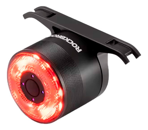 Luz Trasera Inteligente Sensor Freno Impermeable Rockbros Negra