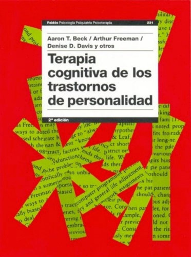 Terapia Cognitiva De Los Trastornos De Personalidad, De Aaron Beck. Editorial Paidós, Tapa Blanda En Español, 2015