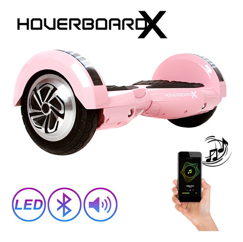 Hoverboard 8 Rosa Hoverboardx Esqueite Elétrico Bluetooth
