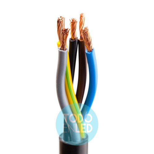 Imagen 2 de 7 de Cable Envainado Redondo Tpr 5 X 4 Mm X 100 Mts