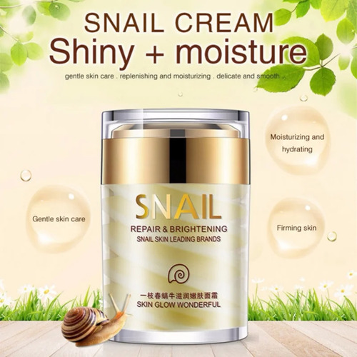 Crema Facial De Colágeno De Caracol, Blanqueadora, Hidratant