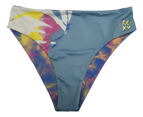Bikini Calzon Roxy Reversible Midwaist - Celeste