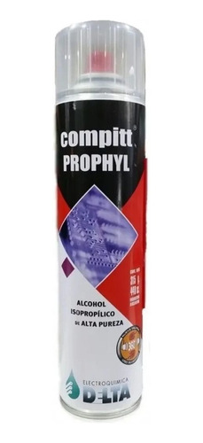 Alcohol Isopropílico De Alta Pureza Aerosol Delta 315g 440cc