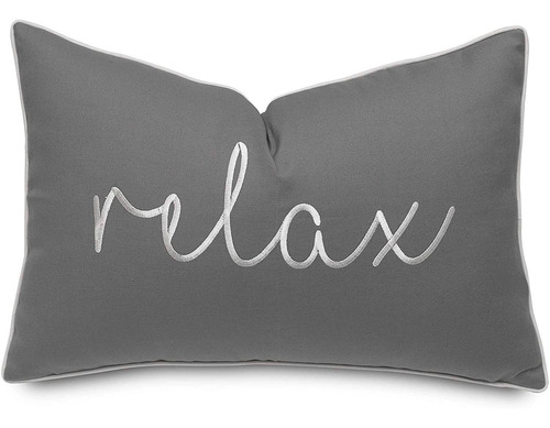 Relax Sentiment - Funda De Almohada Decorativa Bordada ...