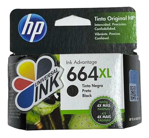 Cartucho Hp 664xl Negro Original