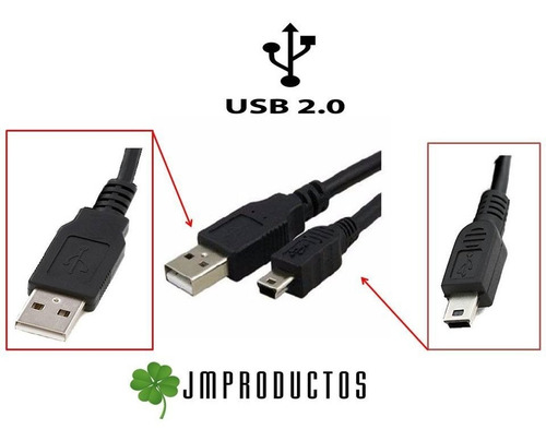 Cable Usb A Mini Usb 5 Pines Playstation 3 Psp Mp3 Camara