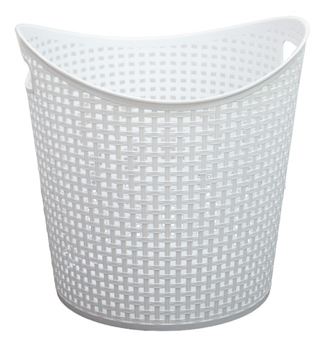 Canasta Para Ropa Sucia O Almacenamiento Resistente Blanco