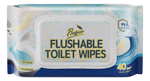 Toallitas Para Inodoro Fluffier, 100% A Base De Plantas, Ext