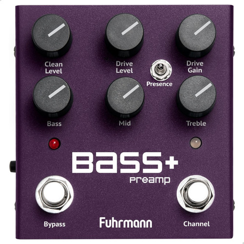 Pedal De Efeito Fuhrmann Bass+  Roxo