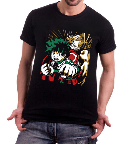 Imagem 2 de 2 de Camiseta Algodão Anime Boku No Hero Academia Deku All Might
