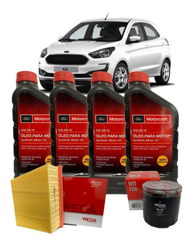 Kit Revisão 5w30 Ford Ka 1.0 1.5 2014 2015 2016 2017 2018