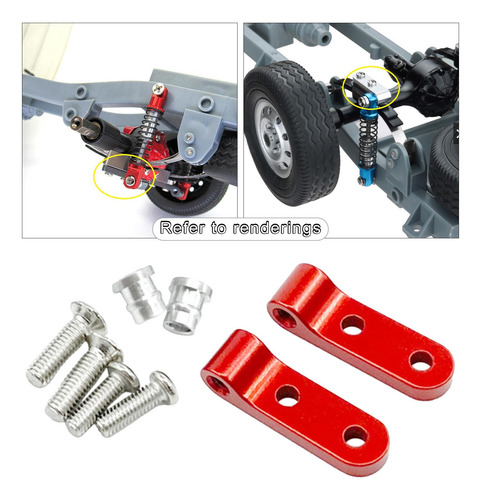 5 Pares De Soportes De Choque Traseros Para Wpl D12 D42 1/10
