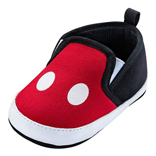 Zapatos Infantiles De Mickey Mouse De Disney, Color Rojo Y N